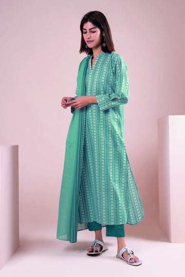 A22144 Blue Khaadi Online Spring Summer 2022